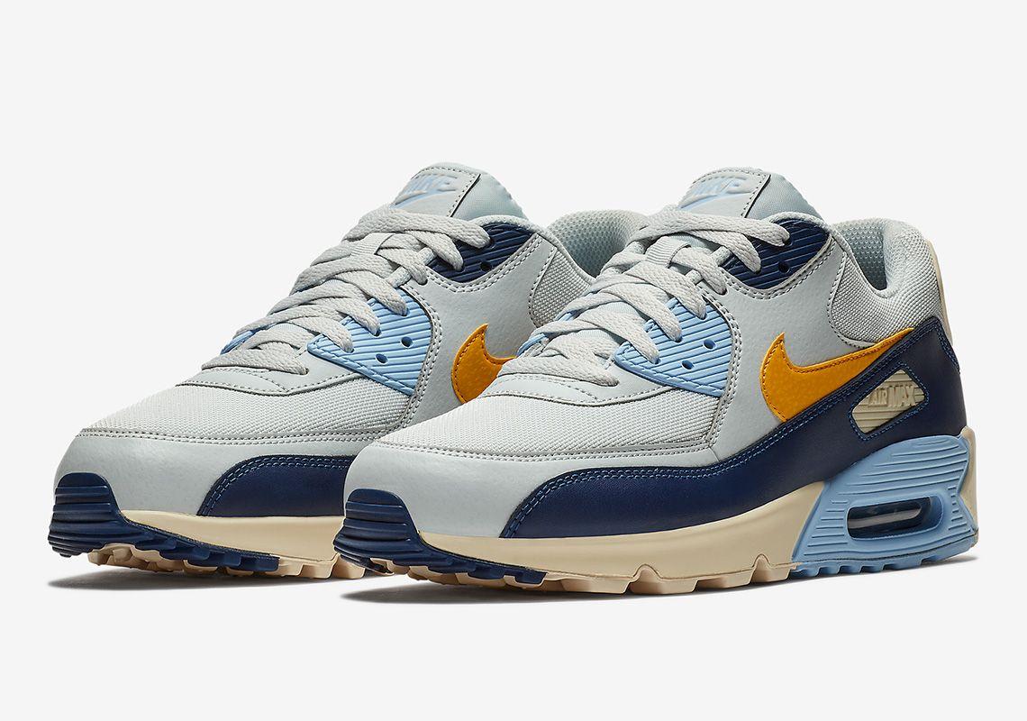 Yellow and Blue Nike Logo - Nike Air Max 90 Vintage Yellow Where To Buy