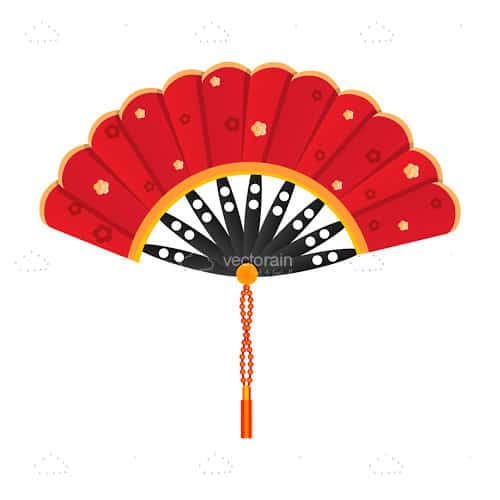 Red Fan Logo - Red Japanese Fan - Vectorjunky - Free Vectors, Icons, Logos and More