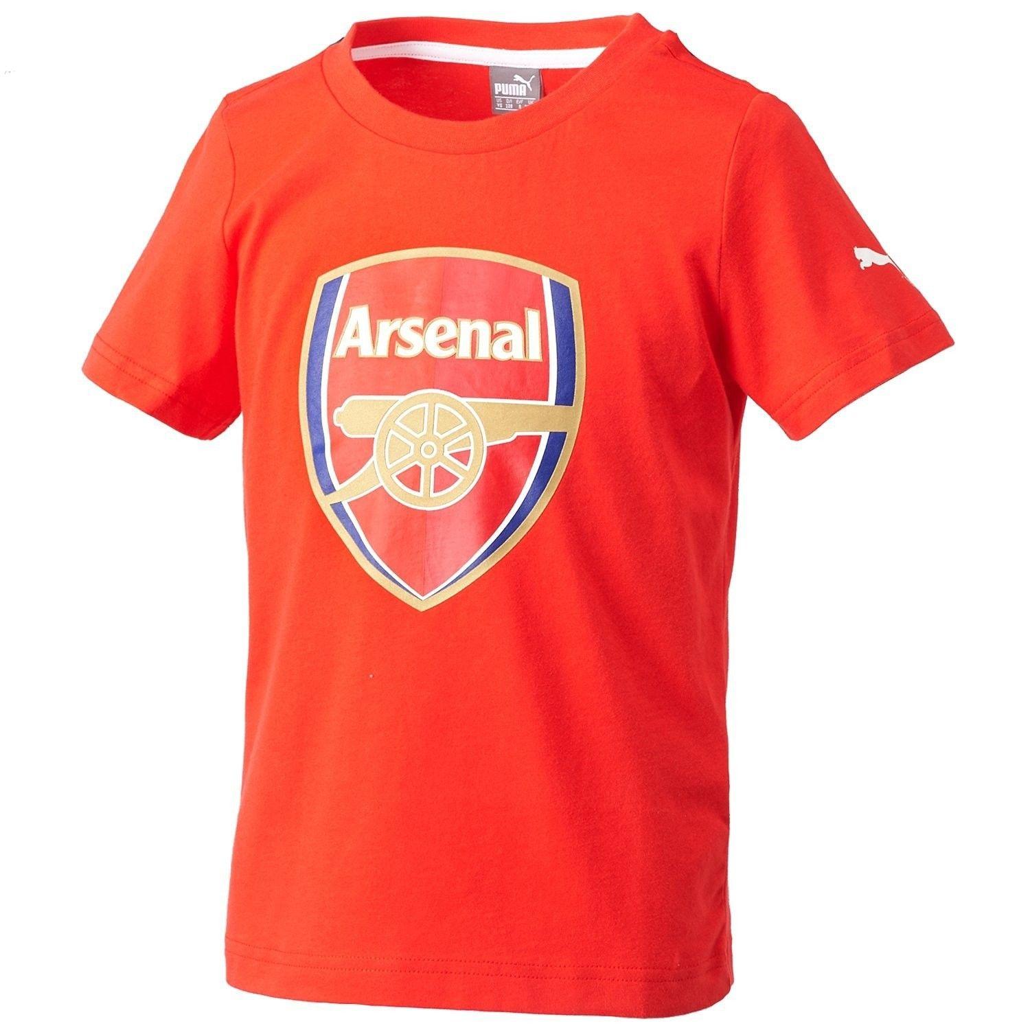 Red Fan Logo - Puma Arsenal Kids Fan Logo Shirt Red | A&A Sports