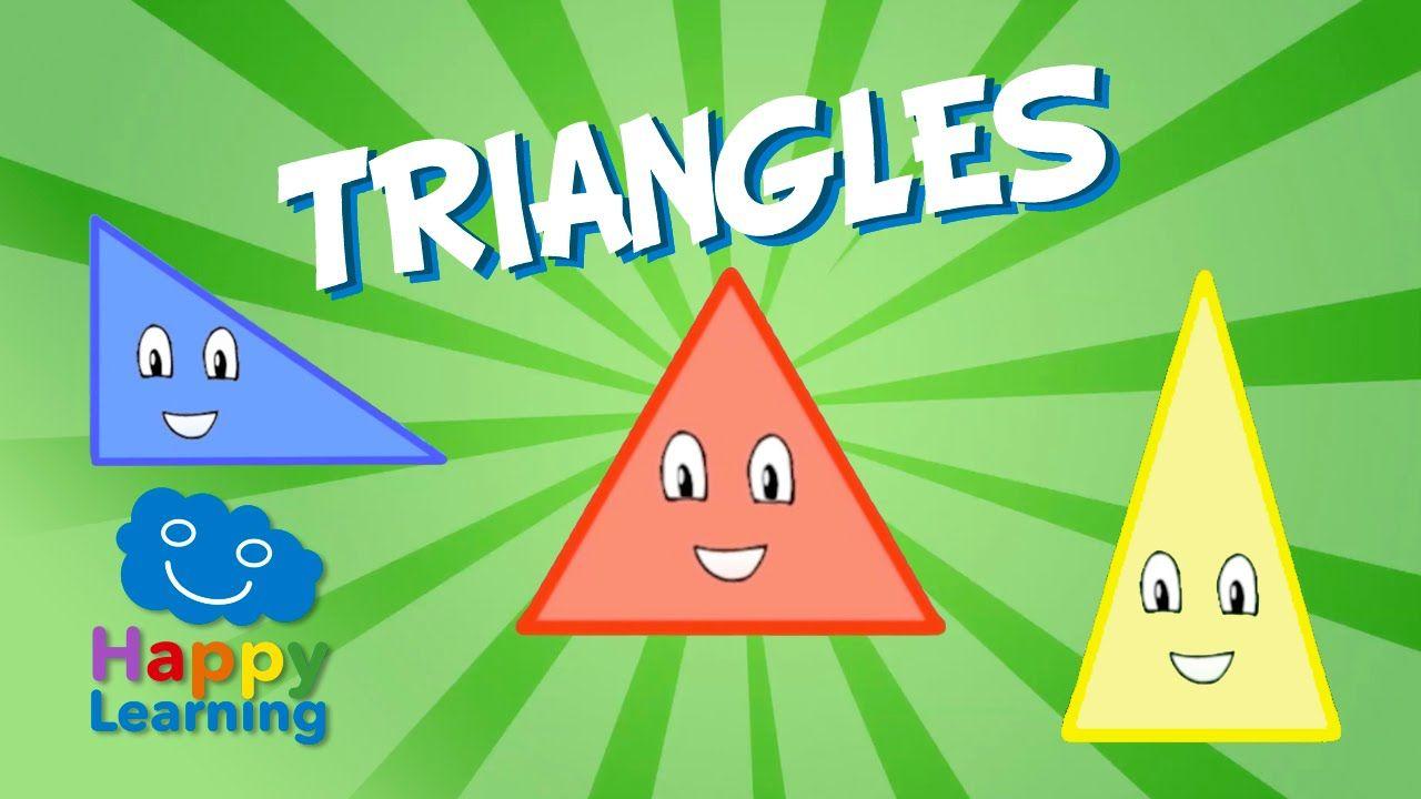 4 Red Triangles and 2 White Triangles Logo - Triangles. Educational Video for Kids