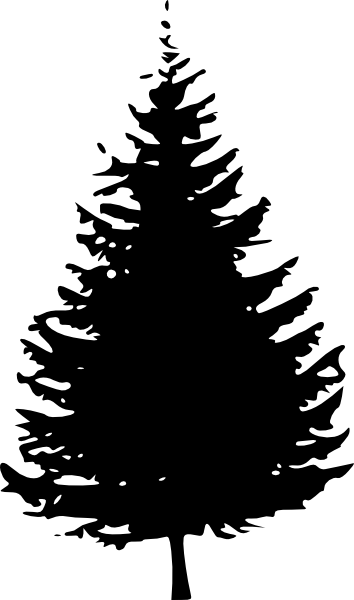 Black Pine Tree Logo - Black Pine Tree Clipart