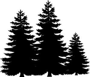 Black Pine Tree Logo - Pine Trees Clip Art at Clker.com - vector clip art online, royalty ...