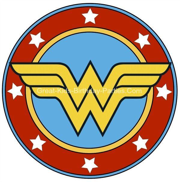 Women's Superhero Logo - Superhero Printables | Superhero Party | Wonder woman party ...