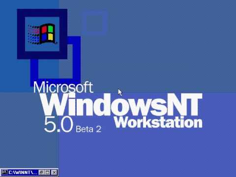 Windows NT 5.0 Logo - Uograding Windows NT 5.0 Build 1877 to build 1902 - YouTube