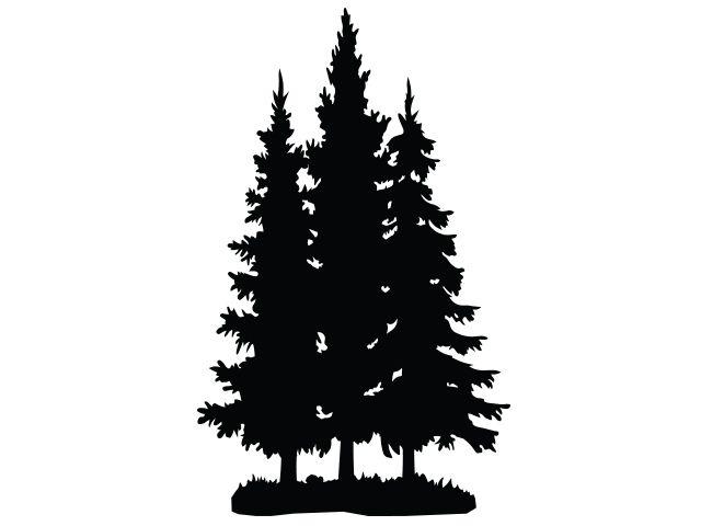 Black Pine Tree Logo - Spruce Trees – Northbound Elements