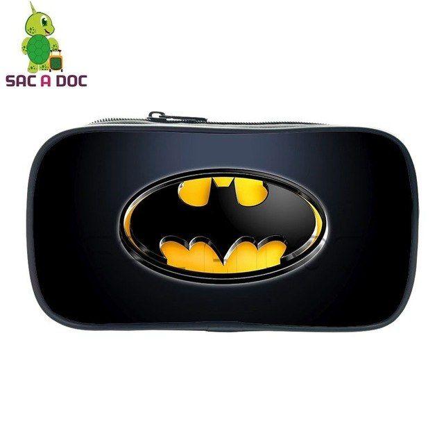 Women's Superhero Logo - Justice League Batman Logo Printing Pencil Case Super Hero ...