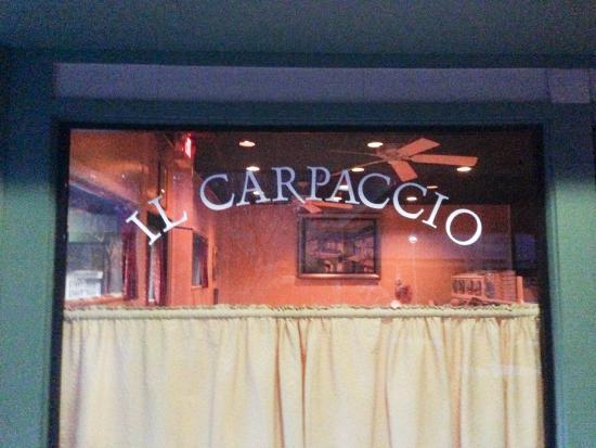 Restaurant Window Logo - Window logo - Picture of IL Carpaccio Ristorante Pzzra, Hilton Head ...