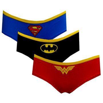 Women's Superhero Logo - Superhero Logo comic book undies. They feature the symbols