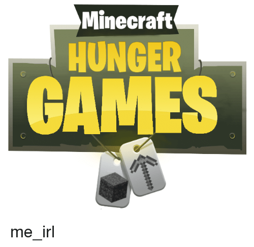 Minecraft HG Logo - Minecraft HUNGER GAMES Me_irl. the Hunger Games Meme on ME.ME