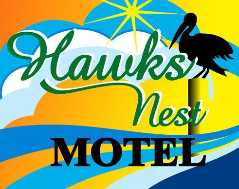 Hawks Nest Logo - Modern, Colorful, Motel Logo Design for Hawks Nest Motel