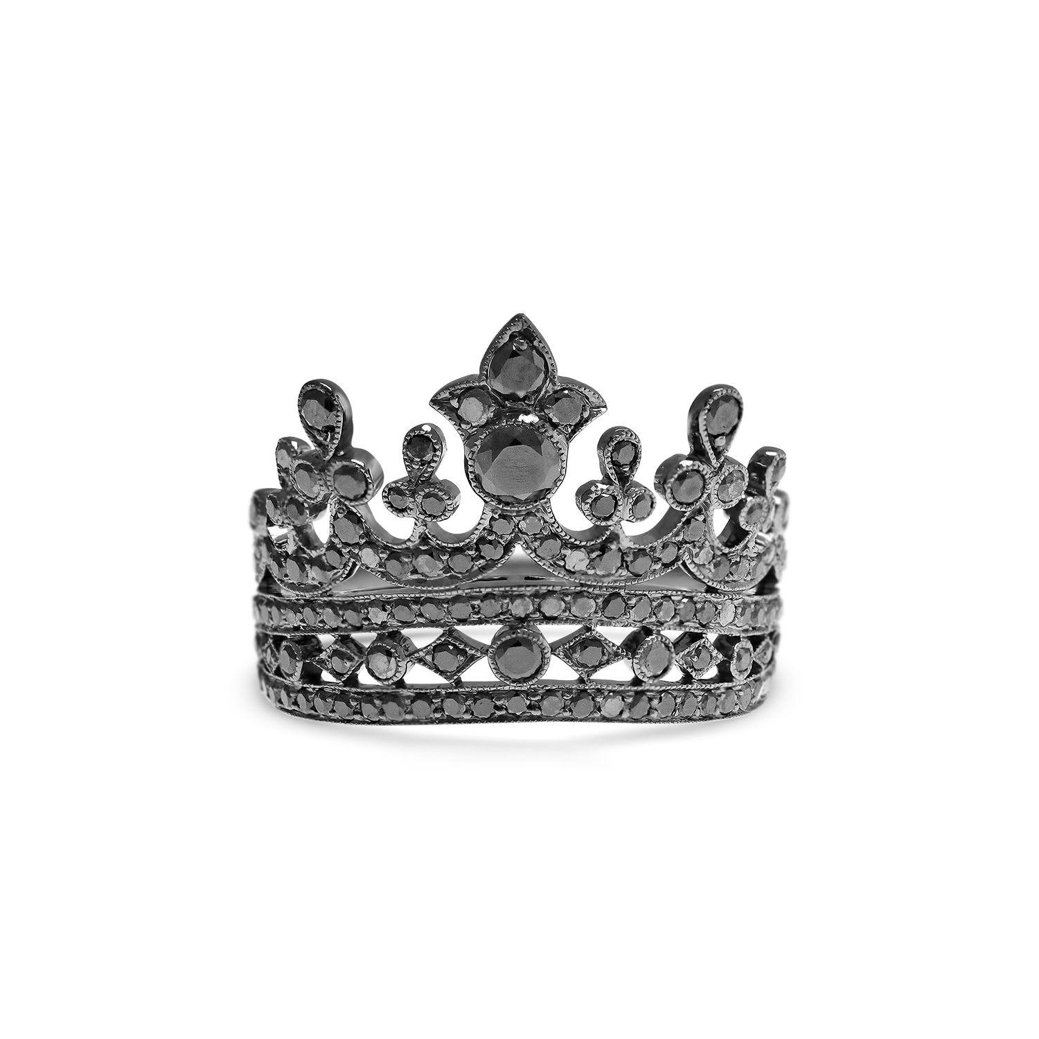 Black Diamond Crown Logo - Black Diamond Crown Ring - Fairfax & Roberts