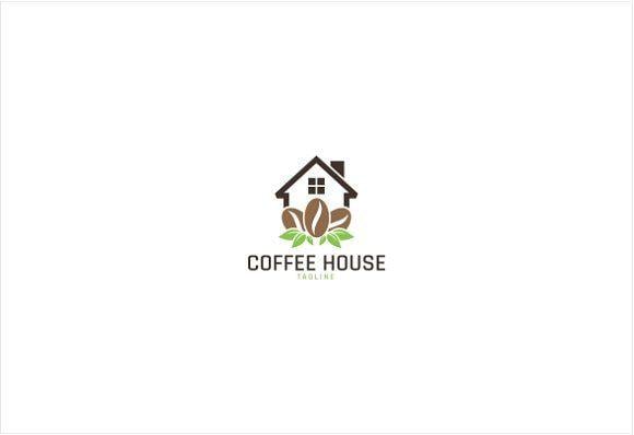 Coffee House Logo - Coffee Cafe House Logo Template Logo Templates Creative Market