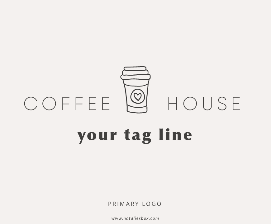 Coffee House Logo - LOGO DESIGN - COFFEE HOUSE - Natalie's Box | Web Design | SEO Services