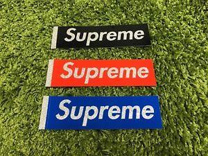 Gliter Blue Supreme Logo - Supreme S/S 2016 Glitter Box Logo Blue Red Black Sticker | eBay