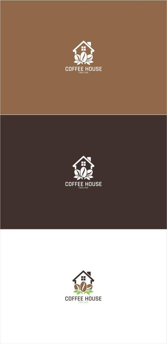 Coffee House Logo - Coffee Cafe House Logo Template | Restaurant Design | Logo templates ...