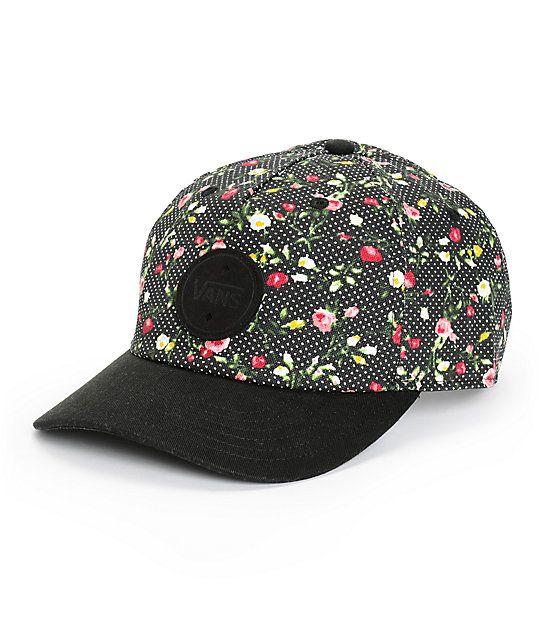 Floral Vans Logo - Vans Floral Dots 5 Panel Hat