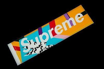 Gliter Blue Supreme Logo - SUPREME GLITTER BOX Logo Sticker SS16 Set Of 3 - $46.00 | PicClick