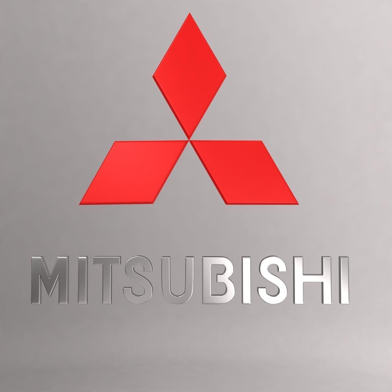 Mitsubishi Car Logo - Mitsubishi car logo keychain 3d model | CGTrader
