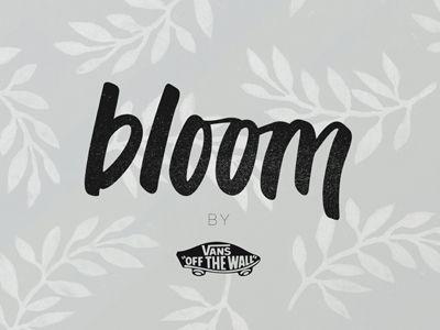 Floral Vans Logo - Bloom x Vans Logo