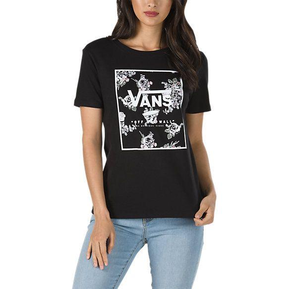 Floral Vans Logo - Boxed Logo Floral T-Shirt | Shop Womens Tees At Vans