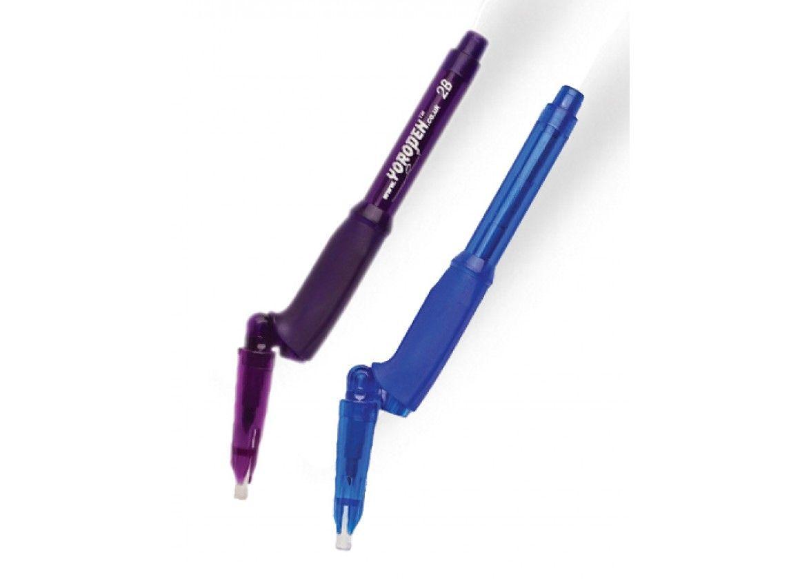 Blue and Purple Y Logo - Yoropen Mini Yoro Blue/Purple 2B Pencil Pack of two | Can be customised