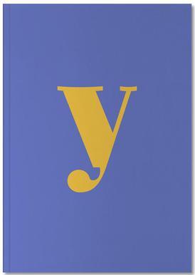 Blue and Purple Y Logo - Blue Letter Y as Canvas Print