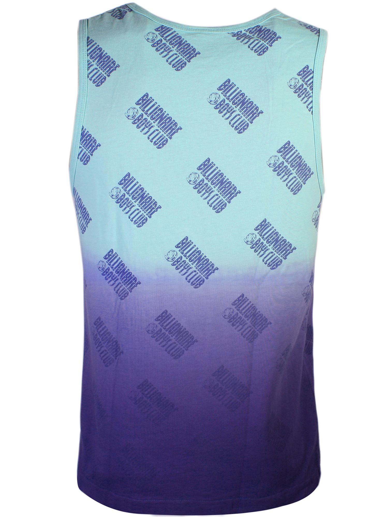 Blue and Purple Y Logo - Y 3 Billionaire Boys Club Straight Logo Fade Vest In Blue For Men