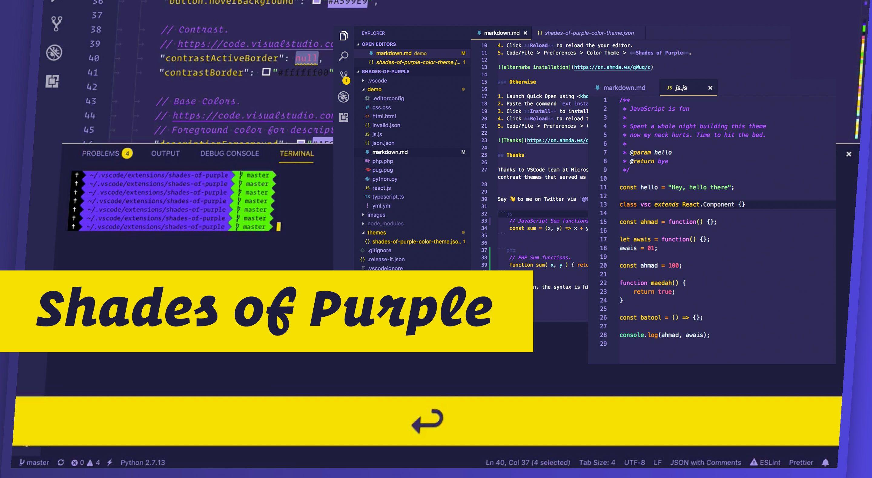 Blue and Purple Y Logo - Shades of Purple - Visual Studio Marketplace