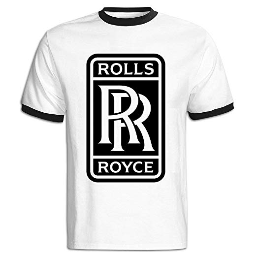 Rolls-Royce Logo - Amazon.com: Men's Rolls Royce Logo Baseball T-shirt Black: Clothing