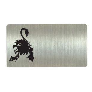 Walking Silver Lion Logo - Silver Lion Symbol Gifts & Gift Ideas