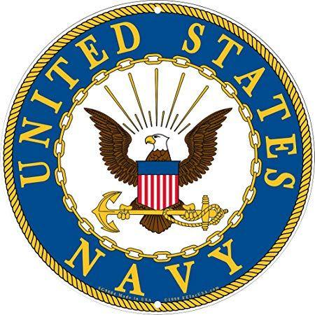 Navy Bird Logo - Navy Military Logo Aluminum Sign - US Service Branch Metal Home Wall ...
