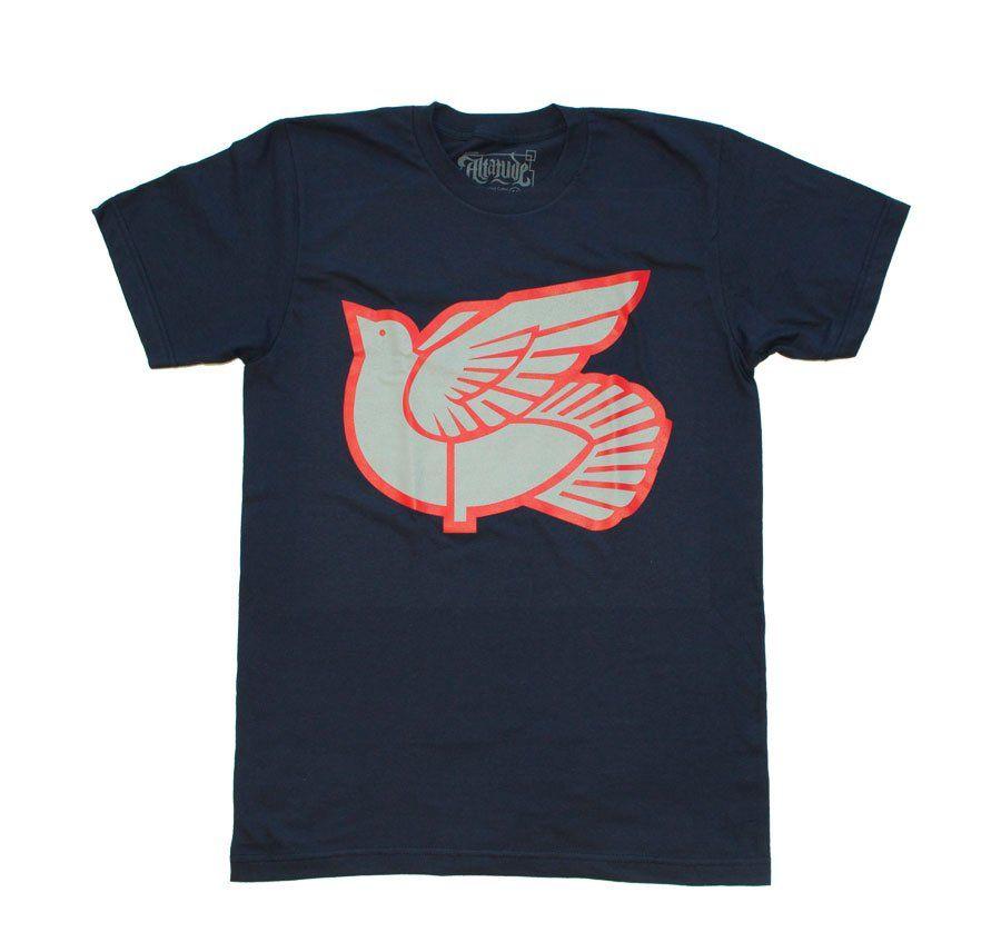 Navy Bird Logo - ALTATUDE “Logo bird” tee navy blue | Altatude Clothing