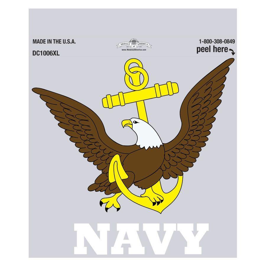 Navy Bird Logo - U.S. Navy Logo Decal | Medals of America
