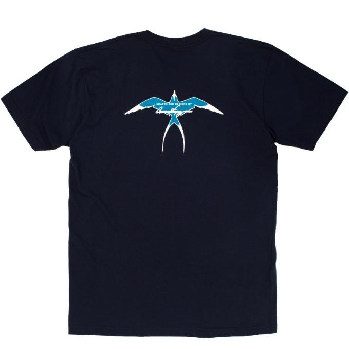 Navy Bird Logo - DT093 - Donald Takayama bird tee (aqua bird logo) - Navy – Noah Ka ...