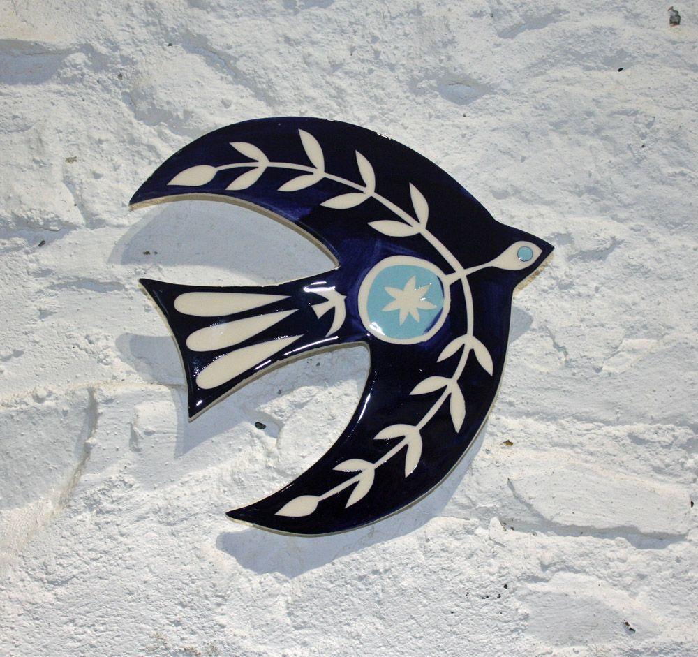 Navy Bird Logo - Navy Bird Wall Plaque – Welcombe Pottery