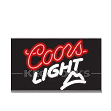 Coors Light Mountain Outline Logo - Coors Light Mountain Neon Bar Sign: Kitchen & Dining