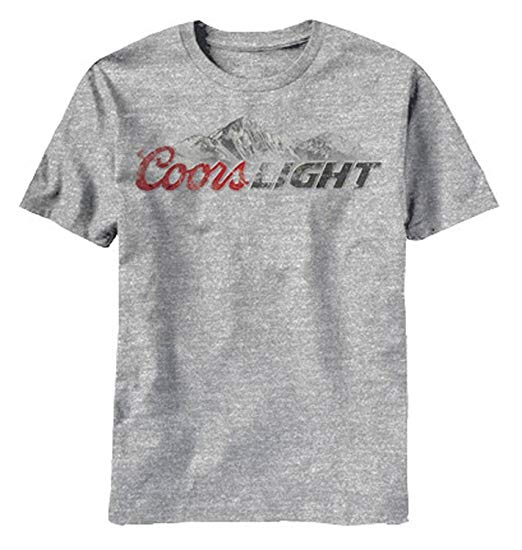 Coors Light Mountain Outline Logo - Amazon.com: Mad Engine Men's Coors Light T-Shirt, Athletic Heather ...