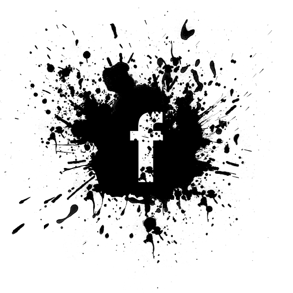 Creative Facebook Logo - 097996 Black Paint Splatter Icon Social Media Logos Facebook Logo
