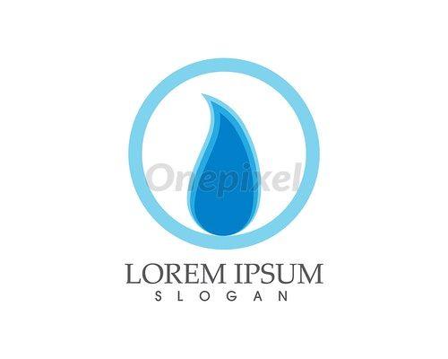 Water App Logo - Water drop nature logo and symbols template icons app