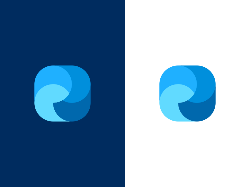 Water App Logo - Wave App Logo Design / Icon by Dalius Stuoka Designer