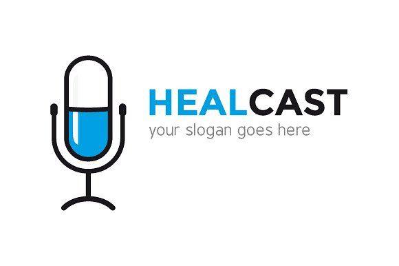 Podcast Logo - Health Podcast Logo ~ Logo Templates ~ Creative Market