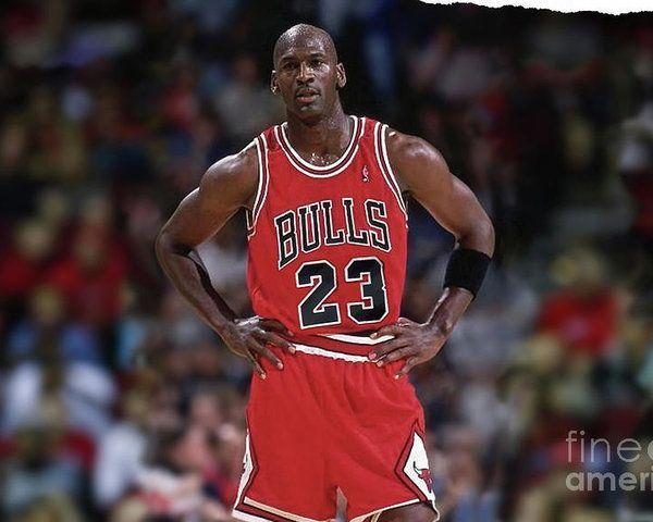 Michael Jordan Number 23 Logo - Michael Jordan, Number 23, Chicago Bulls Poster by Thomas Pollart