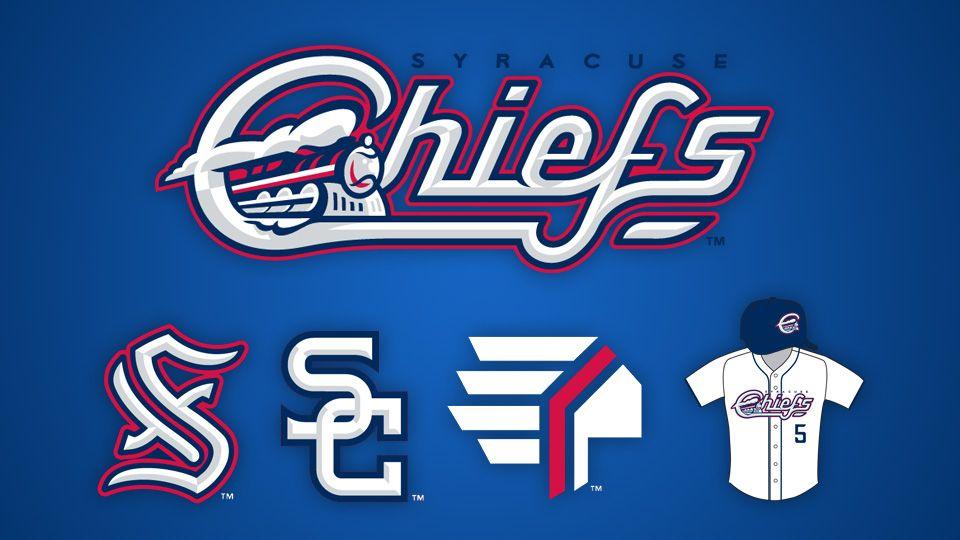 Red White and Blue Sports League Logo - Chiefs bring out the red, white and blue | International League News