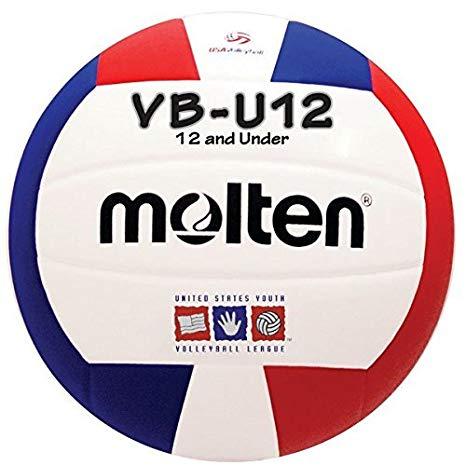 Red White and Blue Sports League Logo - Amazon.com : Molten Lightweight Youth Volleyball White Blue