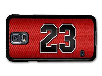 Michael Jordan Number 23 Logo - Michael Jordan MJ Number 23 Basketball Red Background: Amazon.co.uk