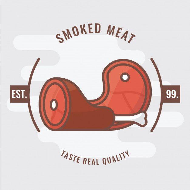 Ham Logo - Smoked ham logo badge Vector | Premium Download