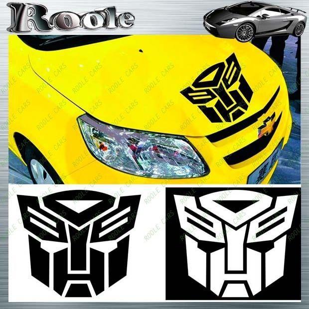 Robot Face Logo - Robot Face car stickers affixed to the front of the hood Robot Face ...