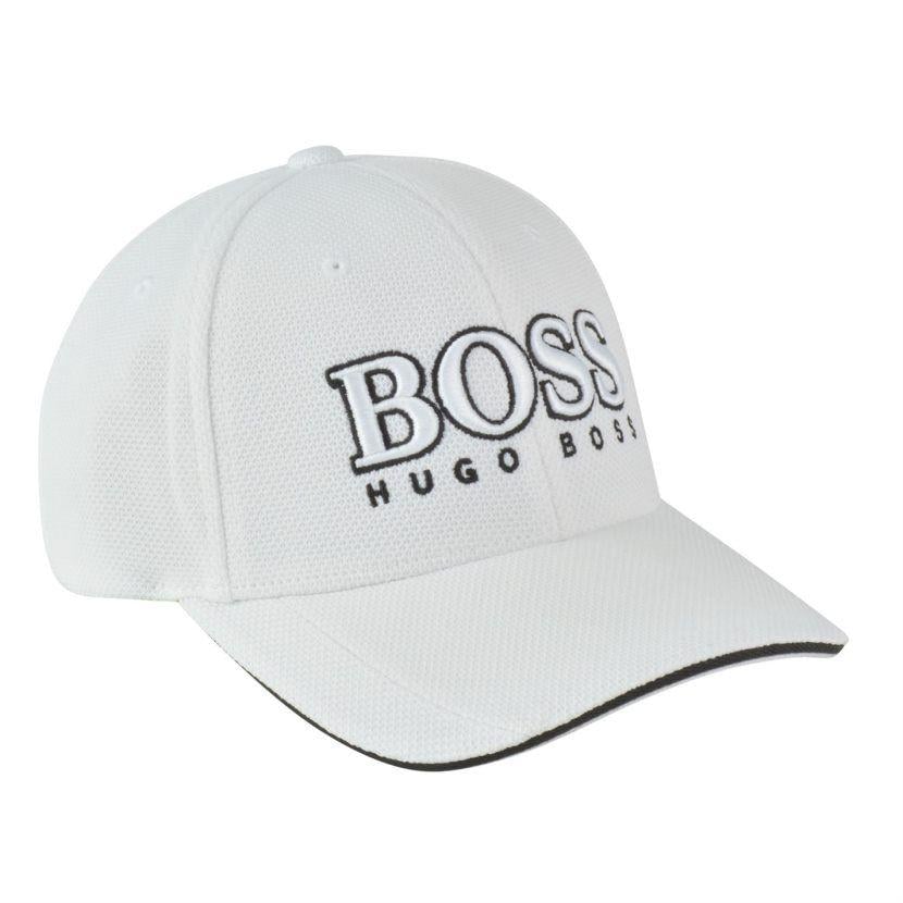 Men in Green Logo - Refinement BOSS GREEN Logo Cap - Color:White (Men) Caps BOSS GREEN ...