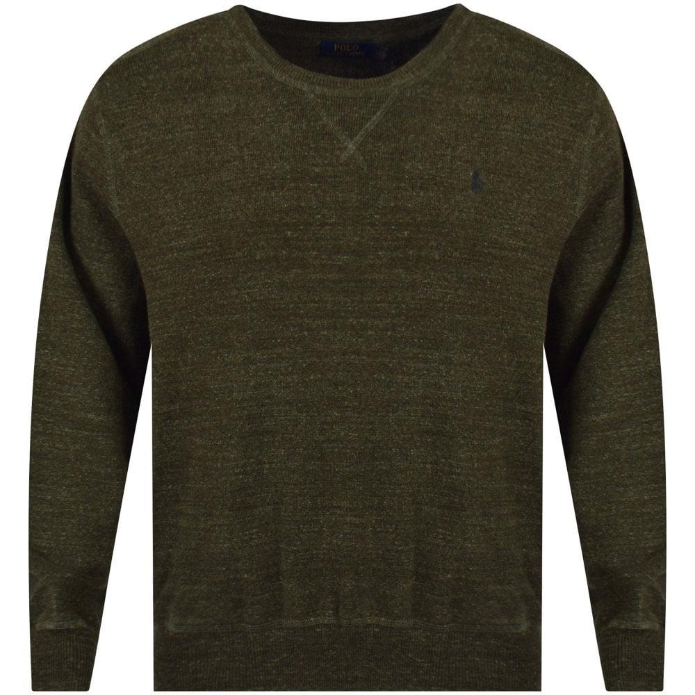 Men in Green Logo - POLO RALPH LAUREN Green Logo Knit Jumper - Men from Brother2Brother UK