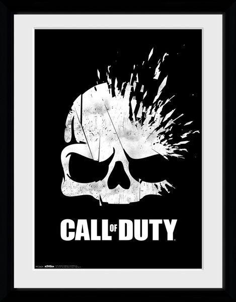 Call of Duty Logo - Call Of Duty Skull Framed poster